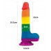 Разноцветный дилдо 7.5'' Prider Dildo Lovetoy