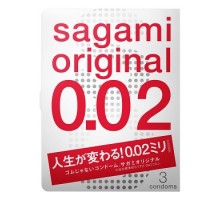 Ультратонкие презервативы SAGAMI 0.02  3 шт.