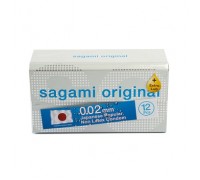 Ультратонкие презервативы SAGAMI 0.02  EXTRA LUB 12 шт.