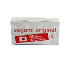 Ультратонкие презервативы SAGAMI 0.02  6 шт.