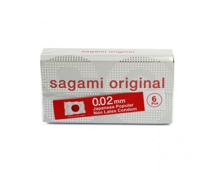 Ультратонкие презервативы SAGAMI 0.02  6 шт.